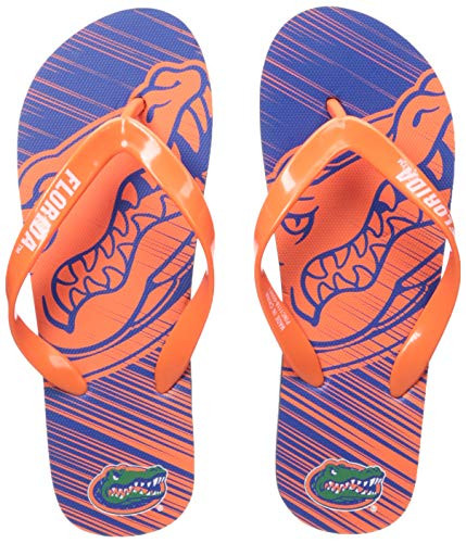 NCAA Florida Gators Unisex DIAGONAL STRIPE FADE FLIP FLOPFLORIDA UNISEX DIAGONAL STRIPE FADE FLIP FLOP - SMALL, Team Color, S