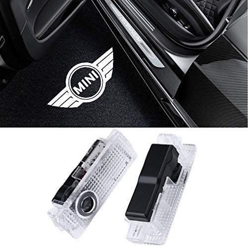 2 Pack LED Car Door Light Projector Courtesy LED Welcome Lights Ghost Shadow Light Logo Compatible with MINI Cooper Accessories
