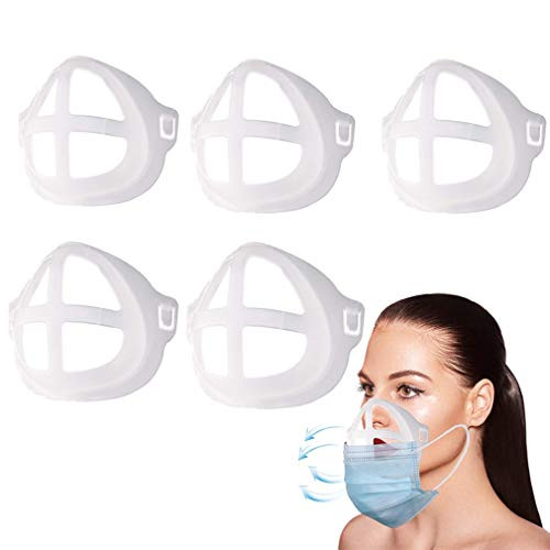 LAVIANA 20PCS Face Bracket Internal Support Frame Silicone 3D Inner Support Bracket for Mask 3D Bracket for Comfortable Mask Wearing More Space for Comfortable Breathing Washable Reusable