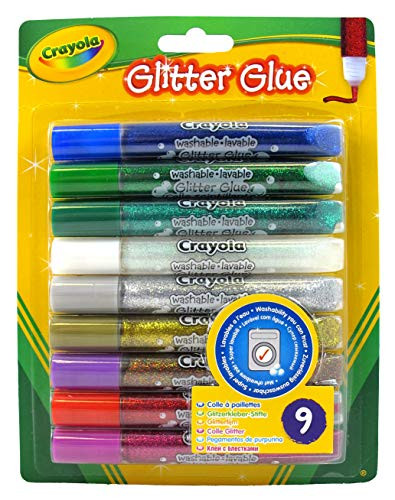 Crayola Washable Glitter Glue (9 pieces)