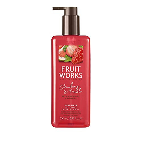 Fruit Works Strawberry  and  Pomelo Cruelty Free  and  Vegan Hand Wash With Natural Extracts 1x 500ml