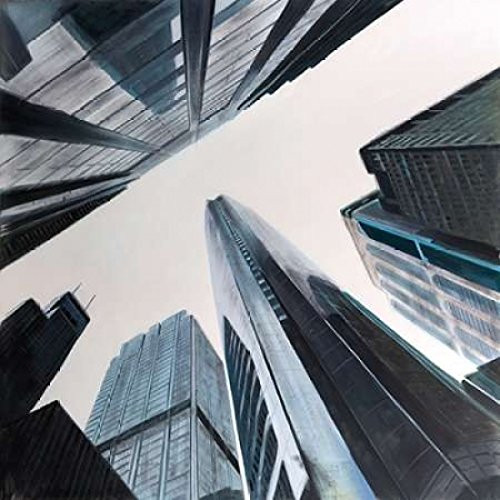 Posterazzi Collection Perspective View of Skyscraper Poster Print by Atelier B Art Studio (12 x 12)