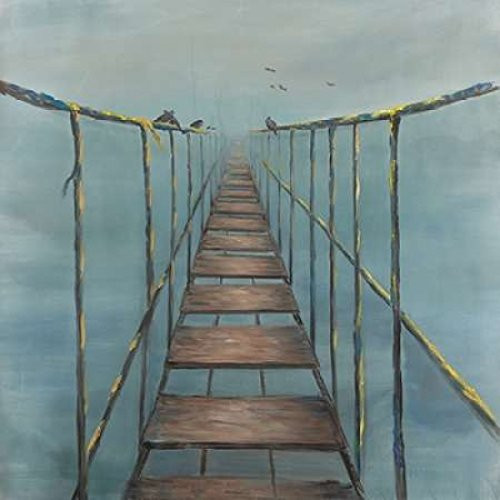 Posterazzi Collection Old and Dangerous Bridge Poster Print by Atelier B Art Studio (12 x 12)