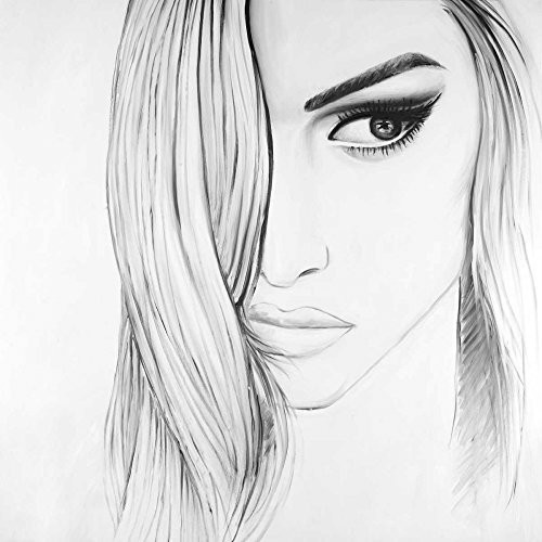 Black and White Portrait Poster Print by Atelier B Art Studio (12 x 12)