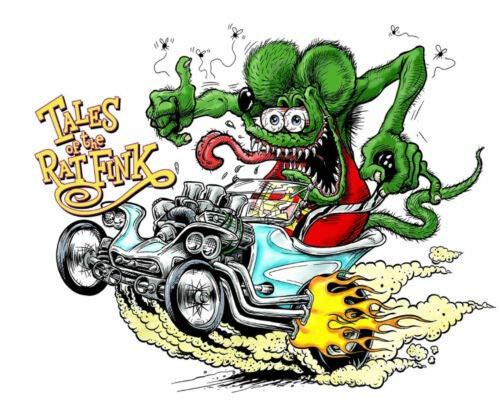 Rat Fink Laptop Vinyl Decal StickerCar Decal Bumper Sticker for Use on Laptops Windows Scrapbook Luggage Lockers Cars Trucks