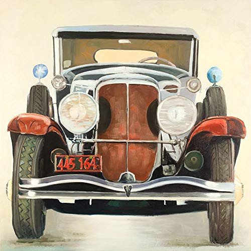 Posterazzi Collection Vintage Luxury Car Poster Print by Atelier B Art Studio (12 x 12)