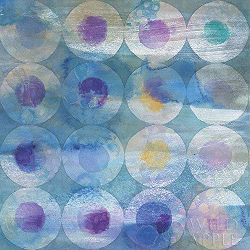 Posterazzi Collection Touching Circles III Poster Print by Danhui NAI (12 x 12)