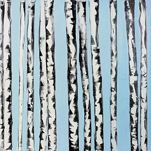 Posterazzi Collection Birches ON A Clear Sky Poster Print by Atelier B Art Studio (12 x 12)