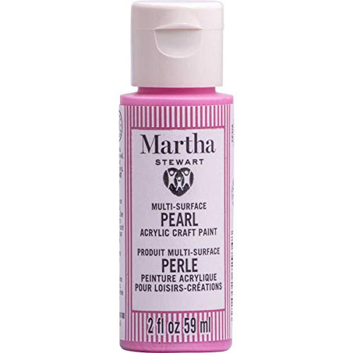 Martha Stewart Crafts Family Friendly Multi-Surface Pearl Acrylic Craft Paint, Pink Pajamas