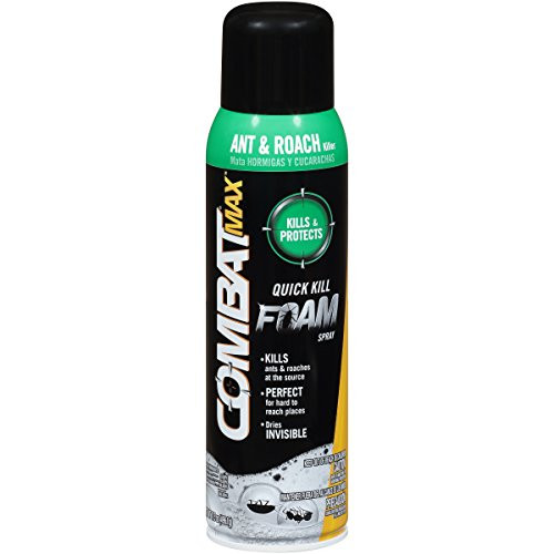 Combat Max Ant and Roach Killer Quick Kill Foam Spray, 17.5 Ounce