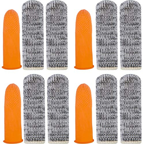 16 Pieces Thumb Knife Tools Garden Silicone Finger Knife Thumb Finger Cutter Separator Finger Knife Set for Harvesting Plant Picking Gardening Vegetable Fruit Tool
