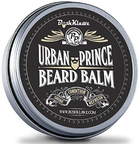 Urban Prince Beard Balm Leave in Conditioner Beard Butter Moisturizer Premium Refreshing Scent 2 oz - Best Leave in Conditioner Scented Beard Balm Gift Bearded Men