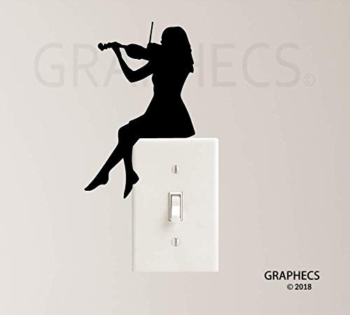 Violin Music Decal Vinyl Sticker Playing Jazz Classical Instrument Laptop MacBook Violin Music Decal Vinyl Sticker Playing Jazz Classical Instrument Laptop MacBook