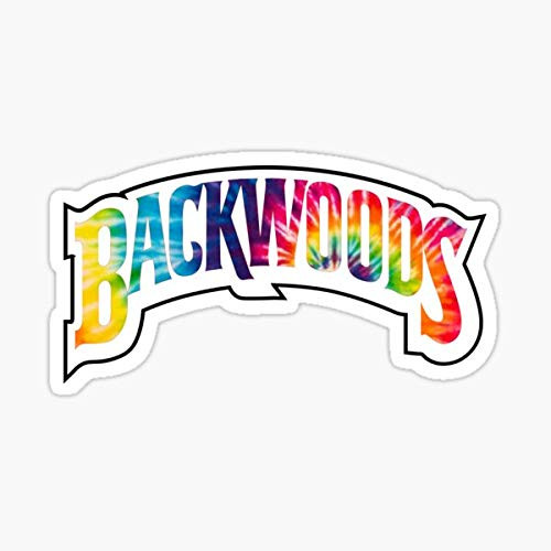 Rainbow Backwoods Logo Sticker - Sticker Graphic - Auto, Wall, Laptop, Cell, Truck Sticker for Windows, Cars, Trucks
