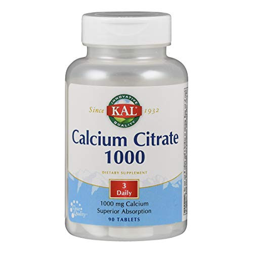 KAL Calcium Citrate, 1000 mg, 90 Tabs