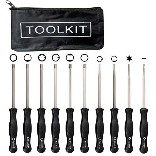 LIYYOO Carburetor Adjustment Tool Kit 10 Pcs Screwdrivers for Common 2 Cycle Small Engine STIHL Poulan Husqvarna MTD Ryobi Homelite Trimmer Weed Eater Chainsaw Carb Tune up Adjusting Tool