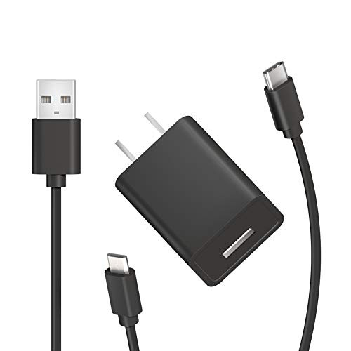 Kindle Fire Fast Charger -UL Listed- AC Adapter 2A Rapid Charger with 6.6Ft Micro-USB Type C Cable for Amazon Kindle Fire 7 HD 8 10 Tablet, Kids Edition,Kindle Fire HD HDX 7 8.9,Fire 8 Plus(Black)