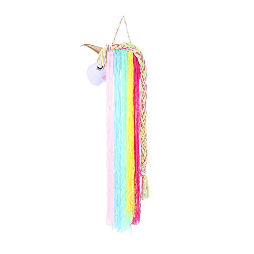 GARNECK Macrame Hair Bow Holder Hanging Unicorn Hair Clips Hanger Headband Storage Organizer Boho Wall Decor Bow Organizer for Baby Girls Room GARNECK Macrame Hair Bow Holder Hanging Unicorn Hair Clips Hanger Headband Storage Organizer Boho Wall Decor Bow Organizer for Baby Girls Room