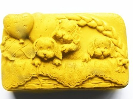 Allforhome(TM) Cute Dog Brother Craft Art Silicone Soap Mold Craft Moulds DIY Handmade soap molds