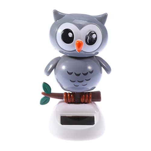 NUOBESTY Cute Solar Dancing Toy Lovely Owl Solar Powered Dancing Dolls Swinging Animated Bobble Dancer Car Desk and Dashboard DÃcor