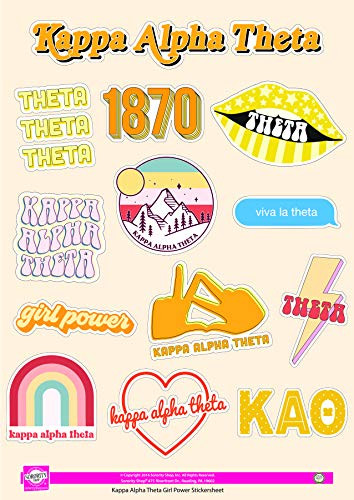 Kappa Alpha Theta - Sticker Sheet - Girl Power
