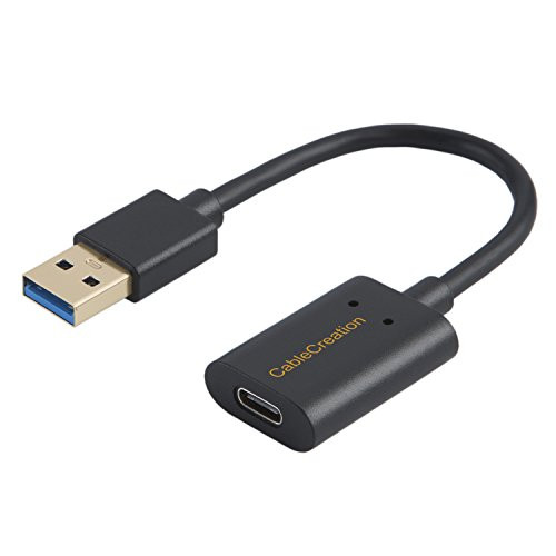 USB A to USB-C Adapter Cable, CableCreation Type A 3.0 Male to Type C Female Data & Charging Converter for Laptop and PC