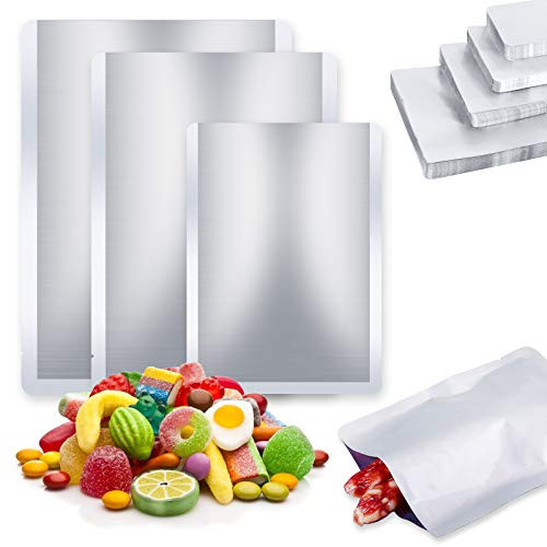 Mylar Bags for Food Storage,25 pcs Aluminum Foil Bags for Nut,Grains,Wheat,Rice,Turkey,Steak,Dry Aging Bags for Meat Long Term Food Storage(Big) Mylar Bags for Food Storage,25 pcs Aluminum Foil Bags for Nut,Grains,Wheat,Rice,Turkey,Steak,Dry Aging Bags for Meat Long Term Food Storage(Big)