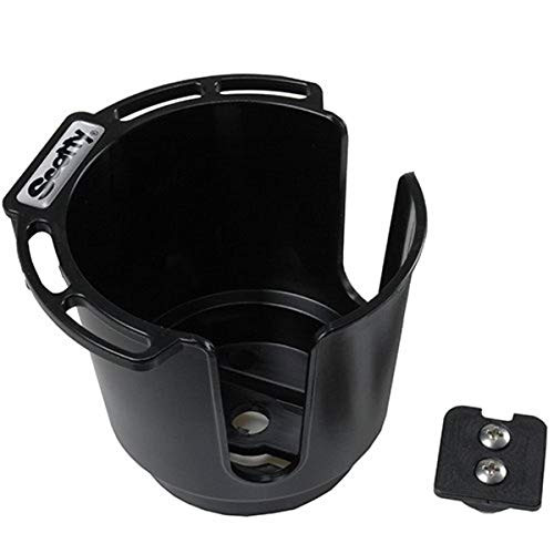 Scotty  310-BK Drink Holder with Bulkhead/Gunnel Mount (Black)