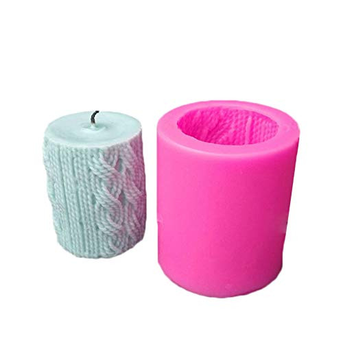 Doefo Candle Mold 3D Silicone Mold for Making DIY Homemade Soap, Lotion Bar, Beeswax Candles, Wax Crayon