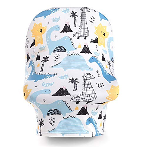 HelloCreate Baby Car Seat Canopy, Baby Car Seat Cover Stretchy Nursing Cover Infant Breastfeeding Cover Carseat Canopy Stroller Cover