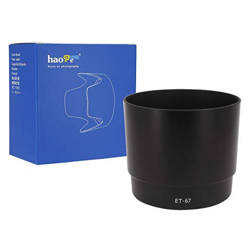 Haoge Bayonet Lens Hood Compatible with Canon EF 100mm f/2.8 Macro and Canon EF 100mm f2.8 Macro USM Lens Replaces Canon ET-67 Haoge Bayonet Lens Hood Compatible with Canon EF 100mm f/2.8 Macro and Canon EF 100mm f2.8 Macro USM Lens Replaces Canon ET-67