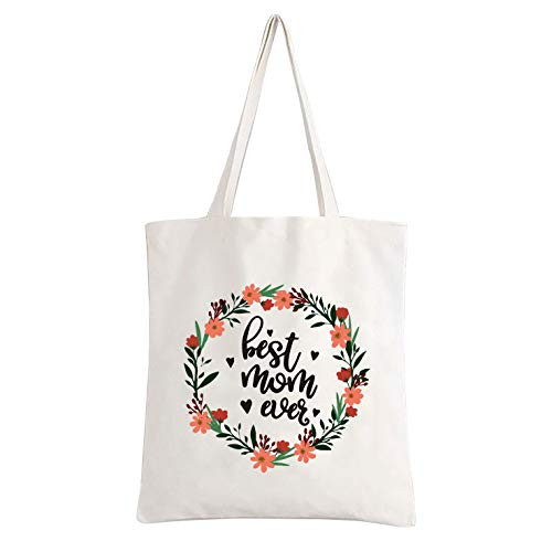 YouFangworkshop Worlds Best Mom Ever Cotton Canvas Tote Bag, Mother Reusable Grocery Shopping Tote Bag Mother's Day Birthday Christmas Gifts for Women Mother Mom YouFangworkshop Worlds Best Mom Ever Cotton Canvas Tote Bag, Mother Reusable Grocery Shopping Tote Bag Mother's Day Birthday Christmas Gifts for Women Mother Mom