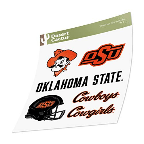 Oklahoma State University Sticker Vinyl Decal Laptop Water Bottle Car Scrapbook (Sheet - Type 2)