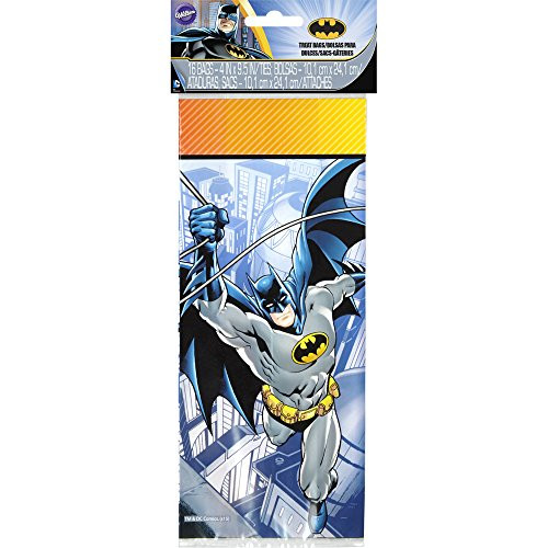 Wilton 16 Count Batman Treat Bags, Multicolor Wilton 16 Count Batman Treat Bags, Multicolor
