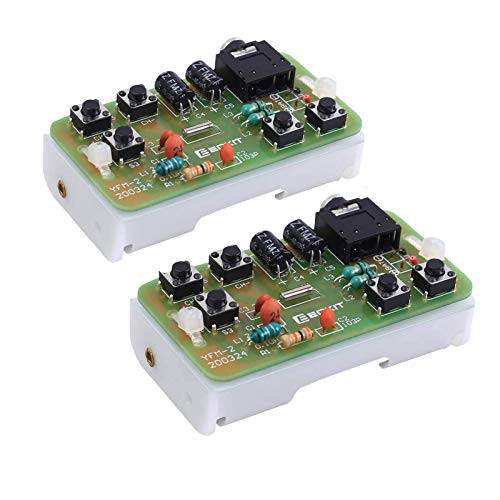 Icstation FM 76MHz-108MHz Stereo FM Radio Receiver Module FM DIY Electronic Soldering Kits Circuit PCB Board Solder Practice Project (Pakc of 2)