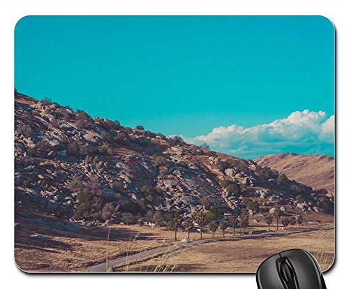 Mouse Pad - Landscape Hill Side Slope Road Street Narrow Dry