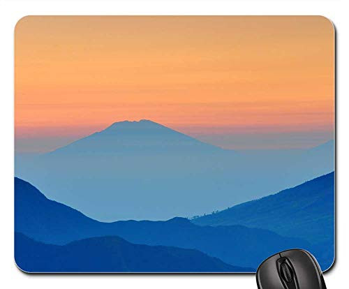 Mouse Pad - Landscape Mountains Hills Range Slopes View Hazy