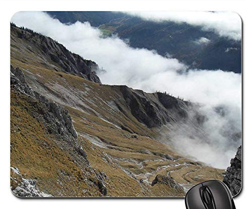 Mouse Pad - Mountainside Clouds Slope Mountains