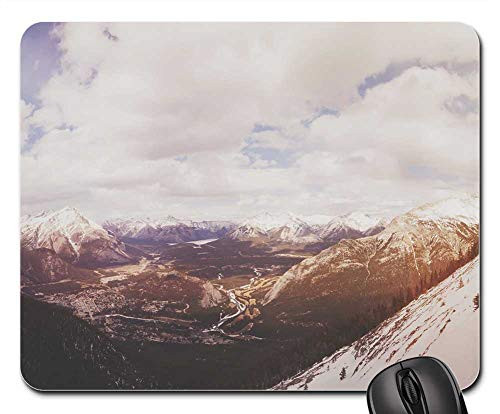 Mouse Pad - Hillside Slope Winter Snow Landscape Mountain