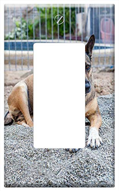 Switch Plate Single Rocker/GFCI - Dog Shepherd Dog Short Hair Working Dog Switch Plate Single Rocker/GFCI - Dog Shepherd Dog Short Hair Working Dog