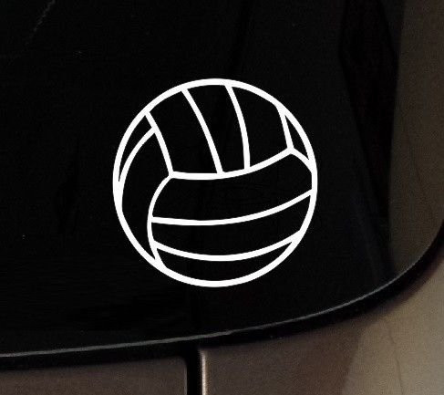I Love Play Volleyball Decal Vinyl Sticker Car Window Sport MacBook etc, Die Cut Vinyl Decal for Windows, Cars, Trucks, Tool Boxes, laptops, MacBook - virtually Any Hard, Smooth Surface