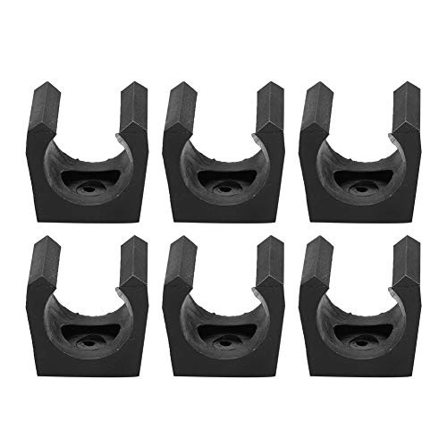Pool Holder, 6pcs Plastic Lightweight Billiards Pool Single Holder Mini Rod Organizer Carrier Accessory Pool Cue Billiard Stick Rack Clips for Billiards Cue Sticks
