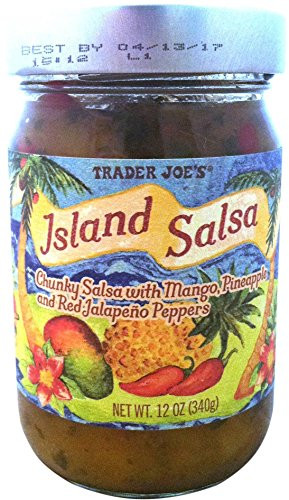 Trader Joes Island Salsa with Mango, Pineapple and Red Jalepeno Peppers