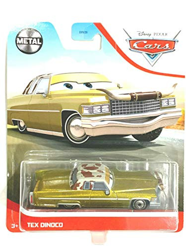 Disney Pixar Cars Tex Dinoco (Gold) 1:55 Scale, Metal Series