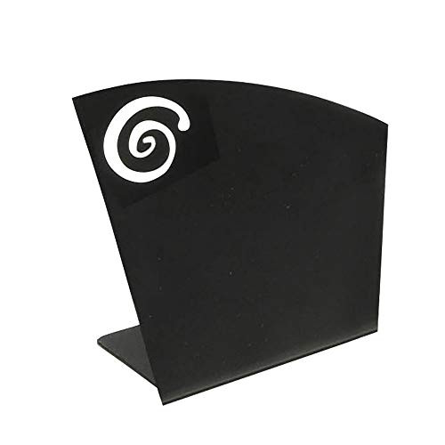 HUBERT Write-On Wipe-Off Swirl Accent Easel Black Metal - 3"L x 1 3/4"W x 3 1/4"H