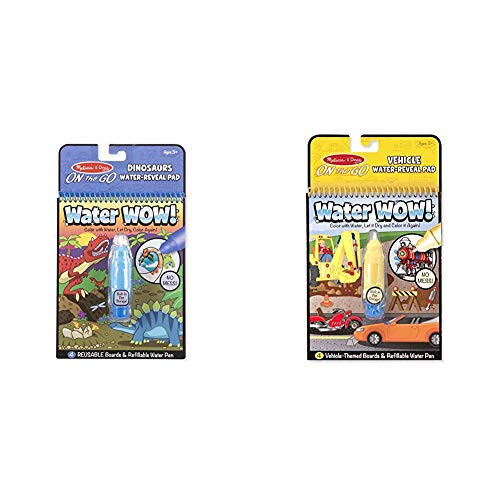 Melissa and Doug Water Wow Dinosaurs and Water Wow Vehicles Melissa and Doug Water Wow Dinosaurs and Water Wow Vehicles