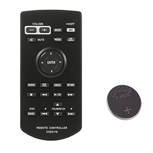 Remote Control for Pioneer CXE5116 Car Audio System AVHP1400DVD AVH-P1400DVD AVHP2400BT AVH-P2400BT AVHP3400BH AVH-P3400BH with Battery Installed