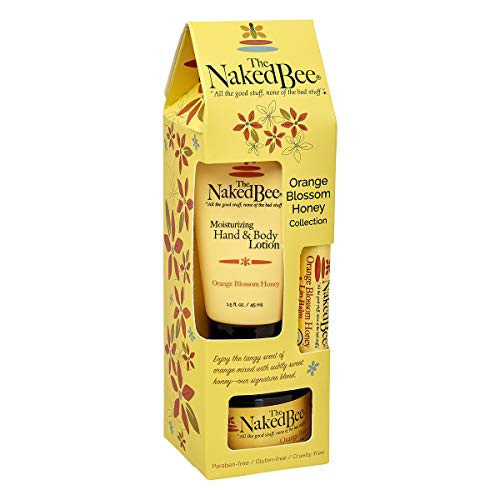 The Naked Bee Orange Blossom Honey Collection, Hand and Body Lotion 3 Piece Gift Set The Naked Bee Orange Blossom Honey Collection, Hand and Body Lotion 3 Piece Gift Set