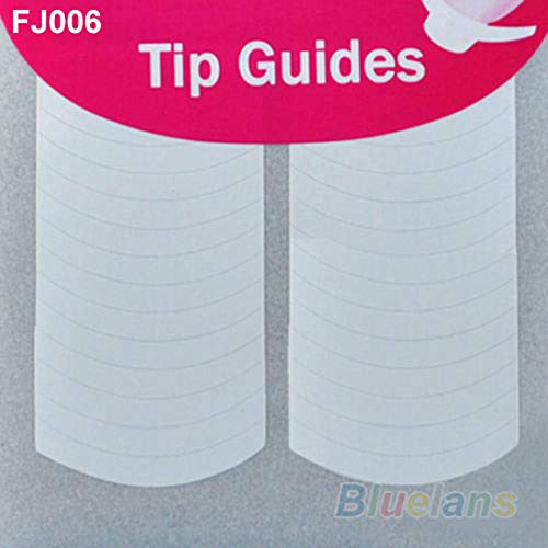 Guoainn Nail Art Guides Sticker, 48Pcs/Sheet DIY 18 Style French Manicure Nail Art Tips Tape Sticker Guide Stencil FJ006 Guoainn Nail Art Guides Sticker, 48Pcs/Sheet DIY 18 Style French Manicure Nail Art Tips Tape Sticker Guide Stencil FJ006