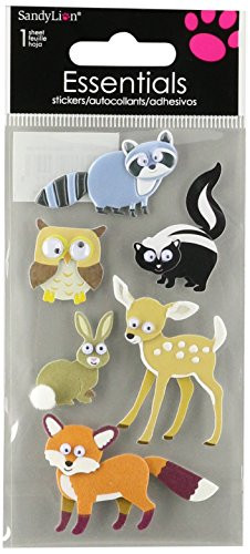 Sandylion Woodland Animals Essentials Sticker, Large